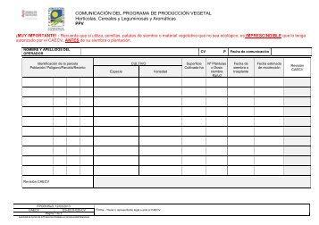 Programa de producción vegetal - Caecv.com