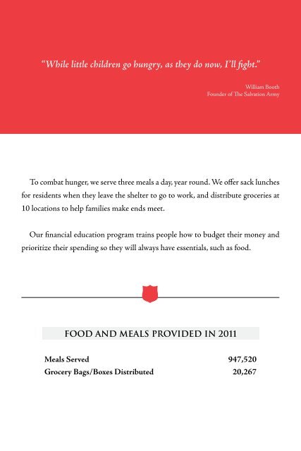 2012 REPORT - Salvation Army