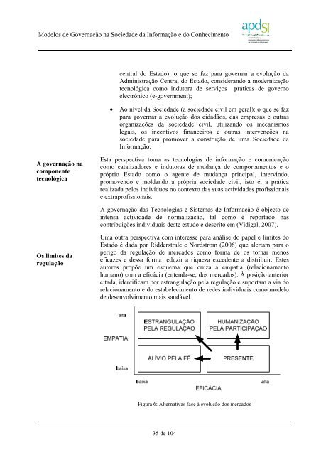 Modelos de GovernaÃ§Ã£o na Sociedade da InformaÃ§Ã£o e do ...