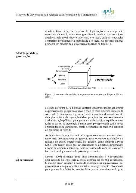 Modelos de GovernaÃ§Ã£o na Sociedade da InformaÃ§Ã£o e do ...