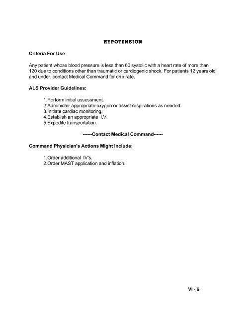 PROTOCOLS PART 2 work copy - Eastern EMS Council