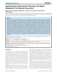 Spatiotemporal Movement Planning and Rapid Adaptation for ...