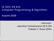 Introduction to Computer Programming & Algorithms - IEOR @IIT ...