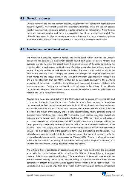 Uilkraals Situation Assessment - Anchor Environmental