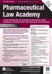 Pharmaceutical Law Academy - Bristows