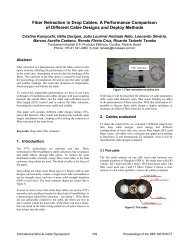 Fiber Retraction in Drop Cables - the IWCS Proceedings Archive