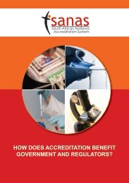 Accreditation Benefit for Government and Regulators brochure - Sanas