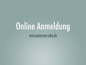 Online Anmeldung