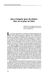 Jeux d'argent, jeux de vilains : rien ne va plus ... - Politique Africaine