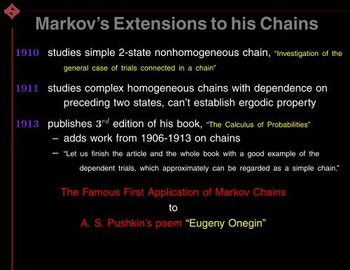 The Life and Work of A. A. Markov