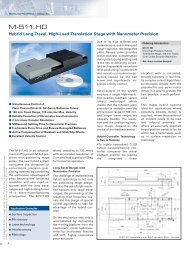 M-511.HD Datasheet - PZT & Piezo Actuators: Sub Nanometer ...