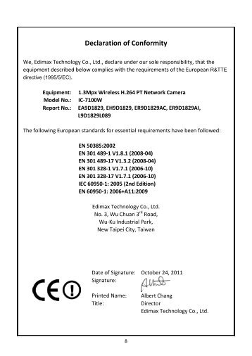 CE-DoC IC-7100 - Edimax