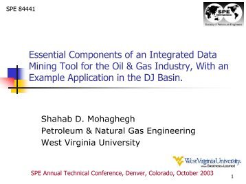 Spe Petroleum And Natural Gas Wvu Spe Petroleum And Natural Gas Wvu