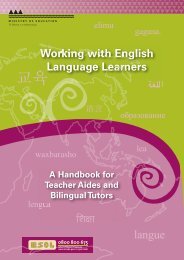 Working with English Language Learners - Ministry of Education