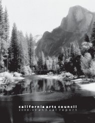 0 9 annualreport - California Arts Council - State of California