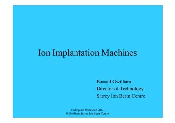 Ion Implantation Machines - SPIRIT