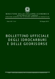 Bollettino ufficiale degli idrocarburi e delle georisorse - Unmig ...