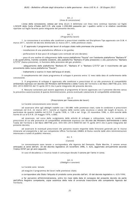 Bollettino ufficiale degli idrocarburi e delle georisorse - Unmig ...