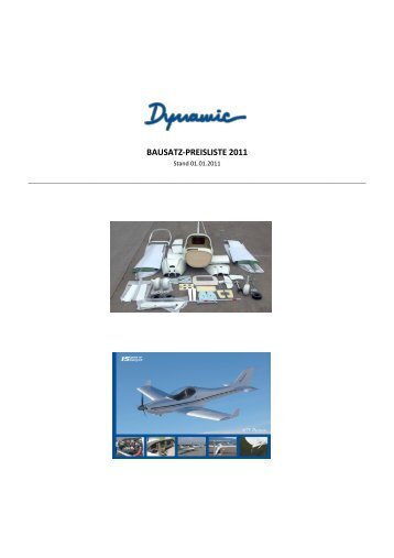 11 - DYN - Bausatz-Preisliste - iss aviation