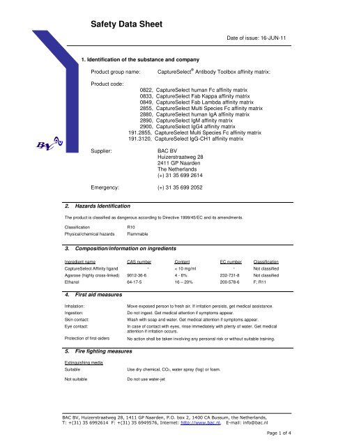 MSDS 2 - Bulldog Bio