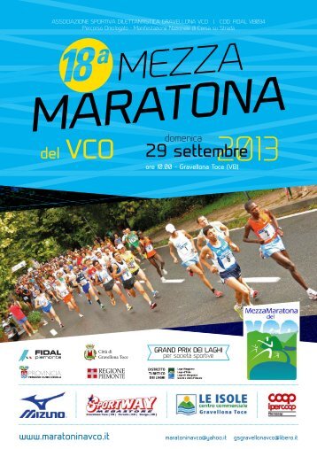 Locandina: 18^ Mezza Maratona del VCO ... - Atletica Varazze