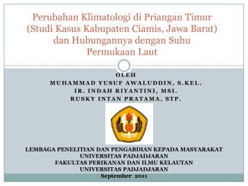Perubahan Klimatologi di Priangan Timur - Blogs Unpad ...