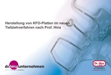 Gebrauchsanweisung KFO-Platte im Laminierverfahren n ... - dr. hinz