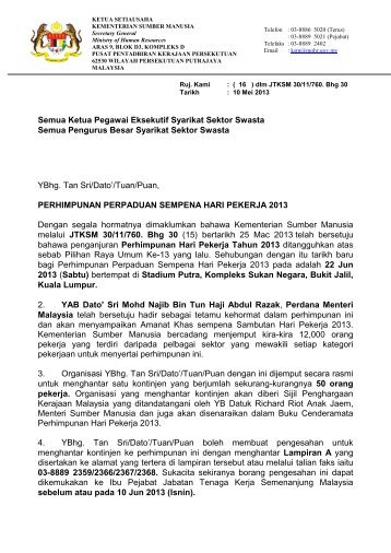 Permohonan bagi Agensi Swasta - Kementerian Sumber Manusia