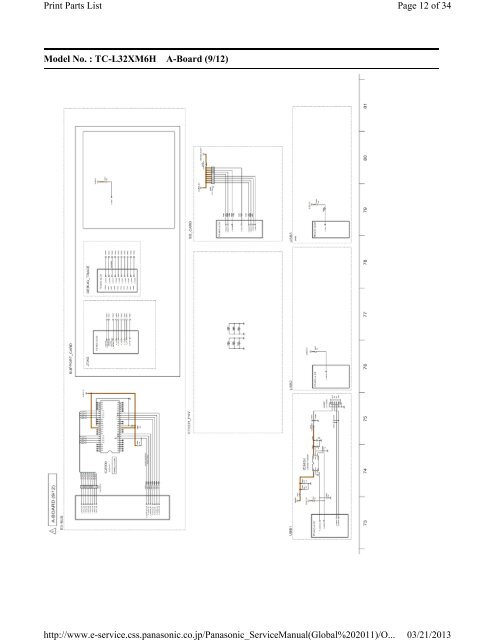 Model No. : TC-L32XM6H Schematic Diagram Note Page 1 of 34 ...