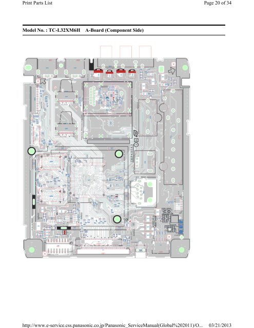 Model No. : TC-L32XM6H Schematic Diagram Note Page 1 of 34 ...