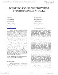 design of secure cryptosystem under deception attacks - ijcsmr