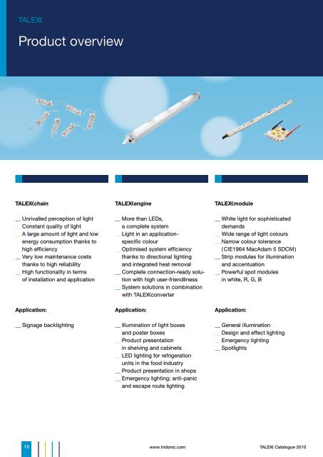 T Catalogue 2010 - Tridonic