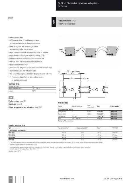 T Catalogue 2010 - Tridonic