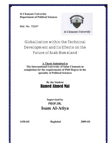Hamed Ahmed Mal - St Clements University