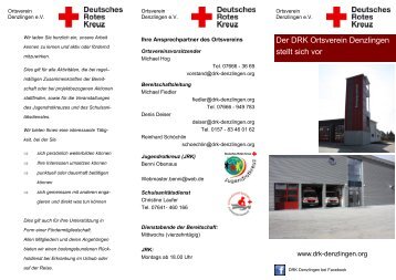 Flyer! - DRK Ortsverein Denzlingen e. V.