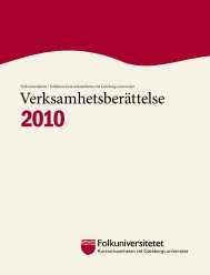 VerksamhetsberÃƒÂ¤ttelse 2010 region vÃƒÂ¤st - Folkuniversitetet