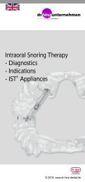 Intraoral Snoring Therapy - Diagnostics - Indications - IST ... - dr. hinz