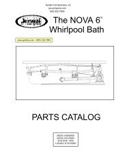 PARTS CATALOG The NOVA 6 Whirlpool Bath - Guillens.com