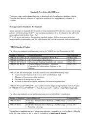 Standards Newsletter July 2012 Issue - Public Transport Victoria