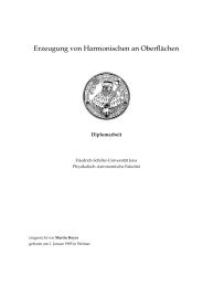 Erzeugung von Harmonischen an OberflÃ¤chen - physik2.uni-jena.de