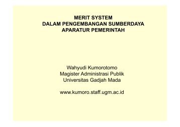 Merit System dlm Pengembangan SDM.pdf - Kumoro.staff.ugm.ac.id