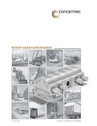 ROTARY GEAR FLOW DIVIDERS - Concentric