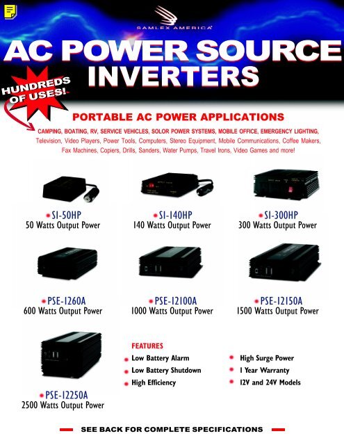 Modified Sinewave Inverters - Main Electronics