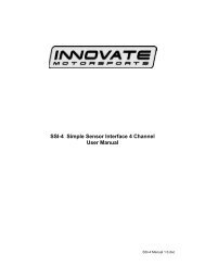 Innovate SSI-4 Instruction Manual - From Tuner Tools