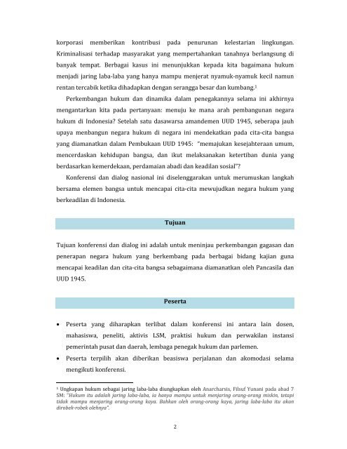 Konferensi dan Dialog Nasional - Elsam