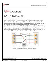 LACP Test Suite - Ixia