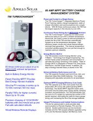 T-80 MPPT Charge Controller - ECI Wind and Solar