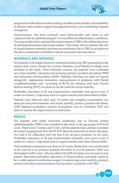 Squint Free Papers - aioseducation