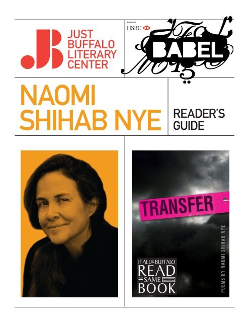Naomi Shihab Nye - Just Buffalo Literary Center