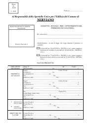 Istanza Permesso in Sanatoria - Comune di Nerviano